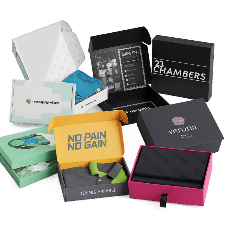 Custom apparel packaging box