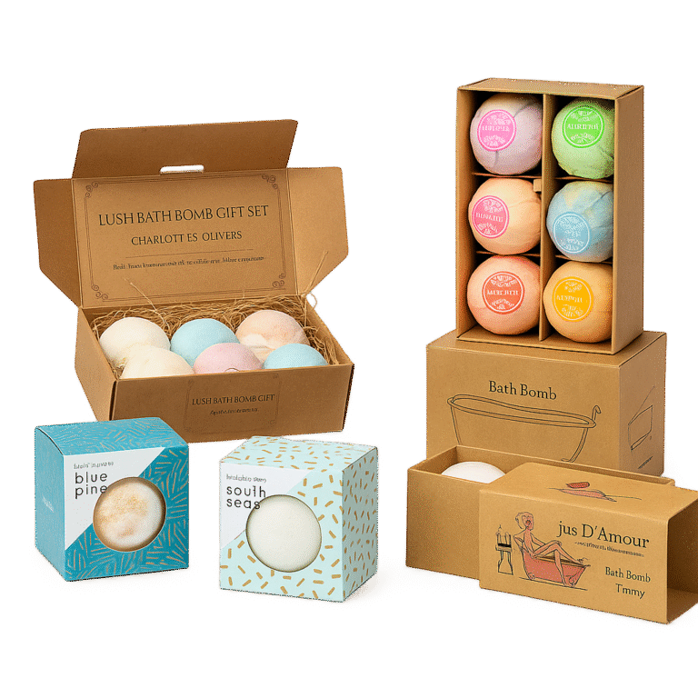 Custom bath bomb packaging box