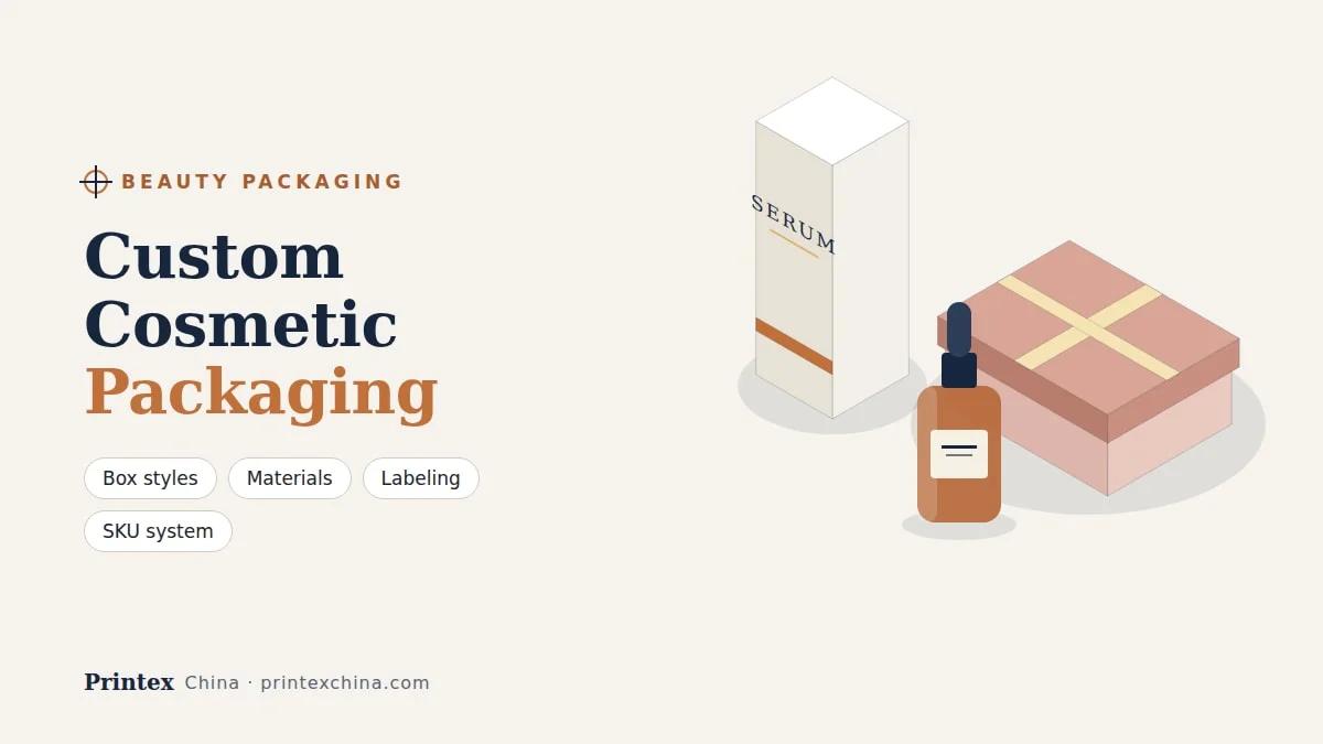 Custom Cosmetic Packaging: A Brand Guide to Boxes, Materials & Labeling